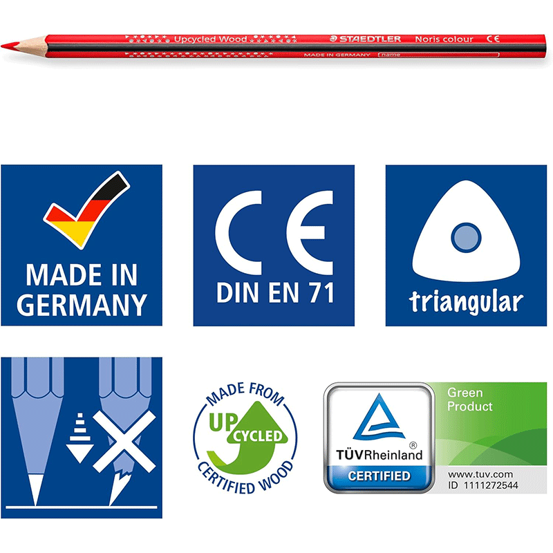 Pack de 24 Crayons STAEDTLER Noris 185 couleur   - Image 5