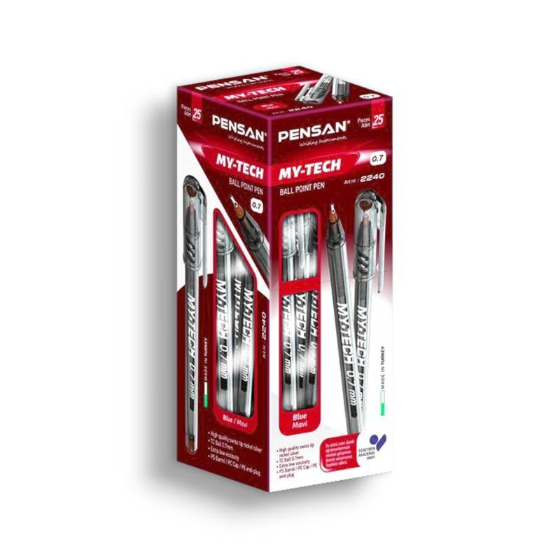 Pack de 25 Stylos à Bille PENSAN My TECH - Rouge