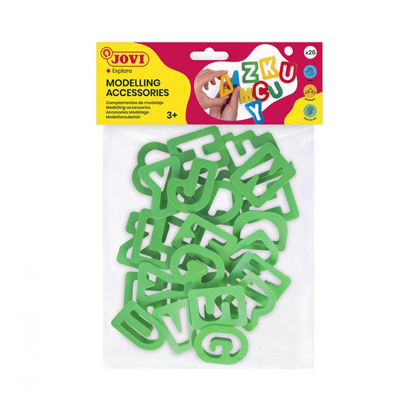 Pack de 26 moules en forme de lettre JOVI Pour modelage
