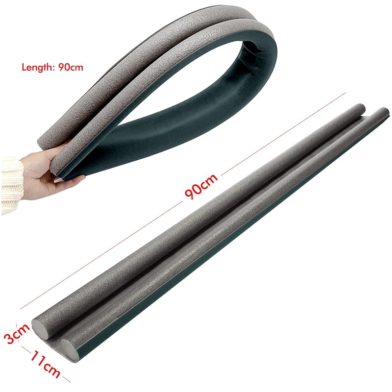 Pack de 3 Bas de Porte Double Boudin Isolant 90 cm - Image 4