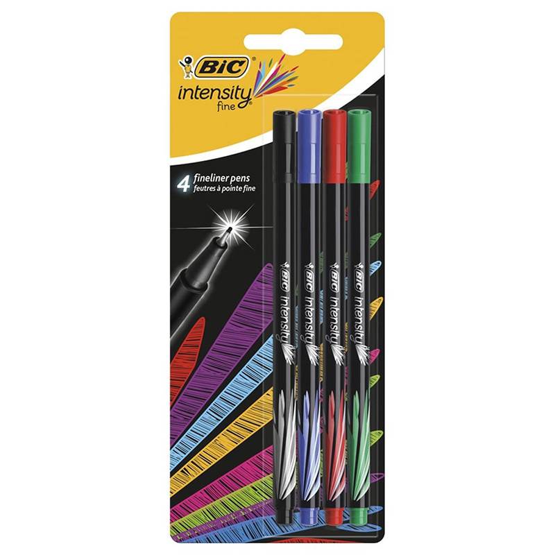 Pack de 4 Feutres BIC Blister Intensity - 449336