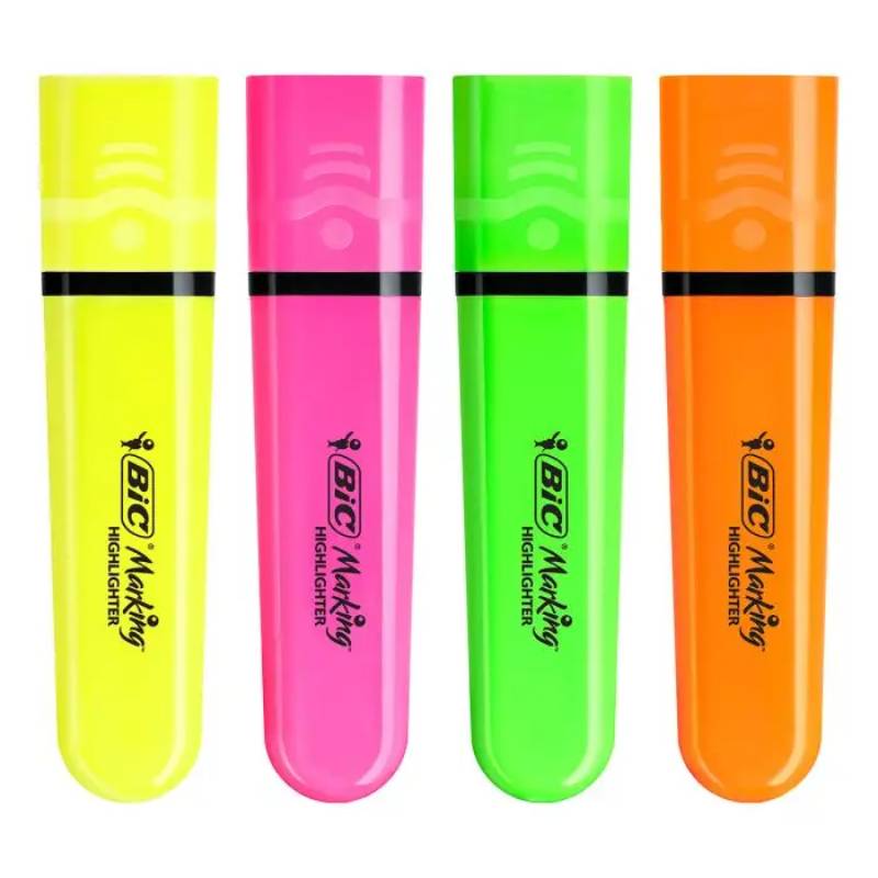 Pack de 4 Surligneurs BIC Blister Neon - Assortis - Image 2