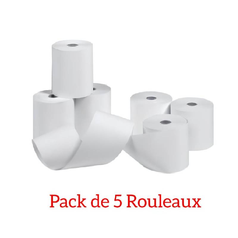 Pack de 5 Rouleaux d'Étiquettes Thermiques Continu 56 mm
