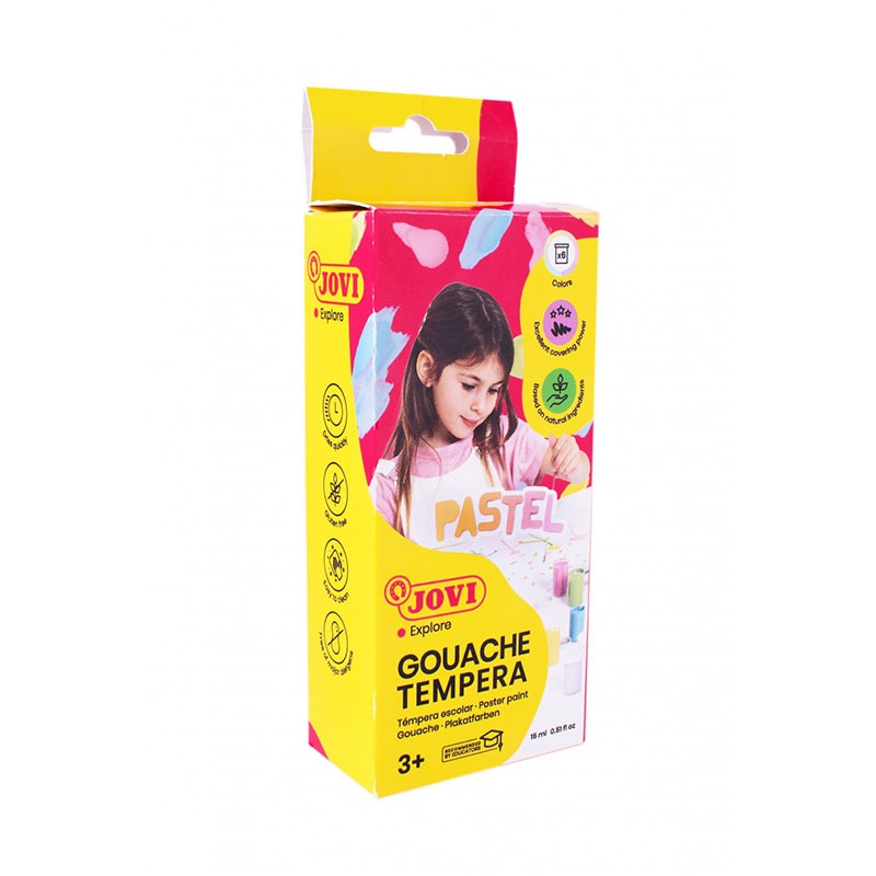 Pack de 6 Pots Gouache JOVI 15 ML - Pastel - Image 2