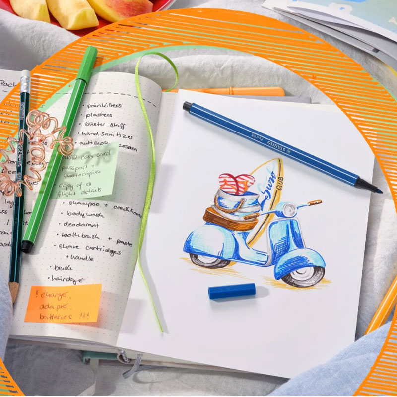 Pack De 6 Stylos Feutre STABILO Pen 68 - Image 3