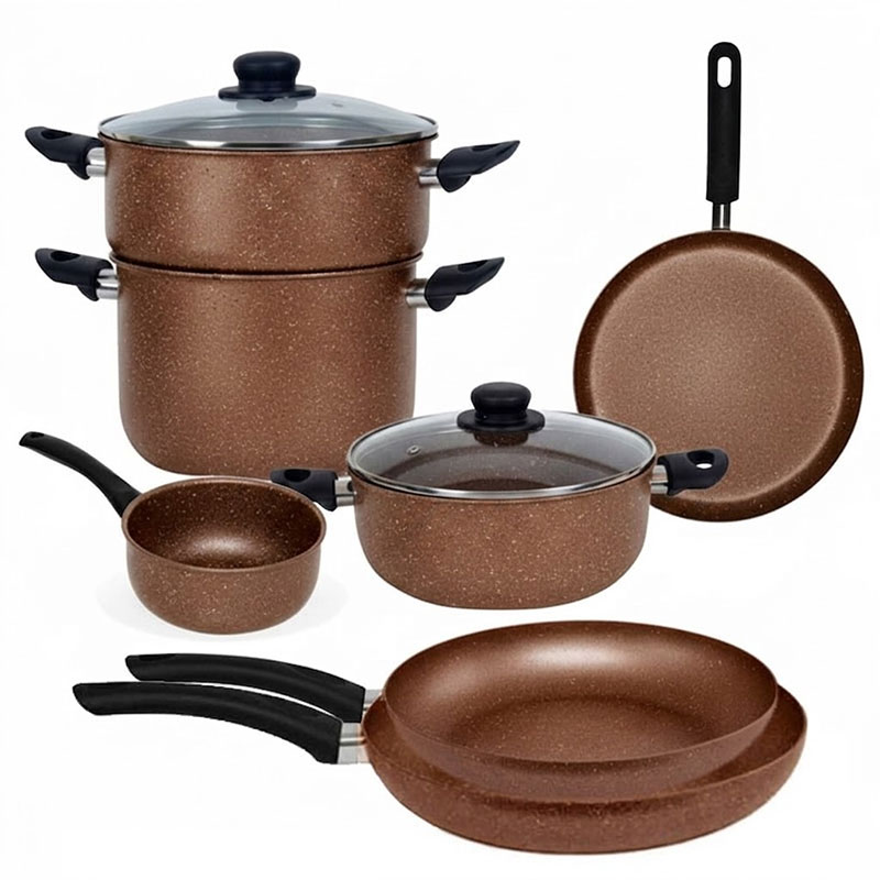Pack COOK'ART By Gusto De 9 Pièces - Marron