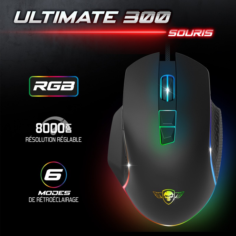 PACK Gaming 4 en 1 SPIRIT OF GAMER Ultimate 300 - Noir - Image 5