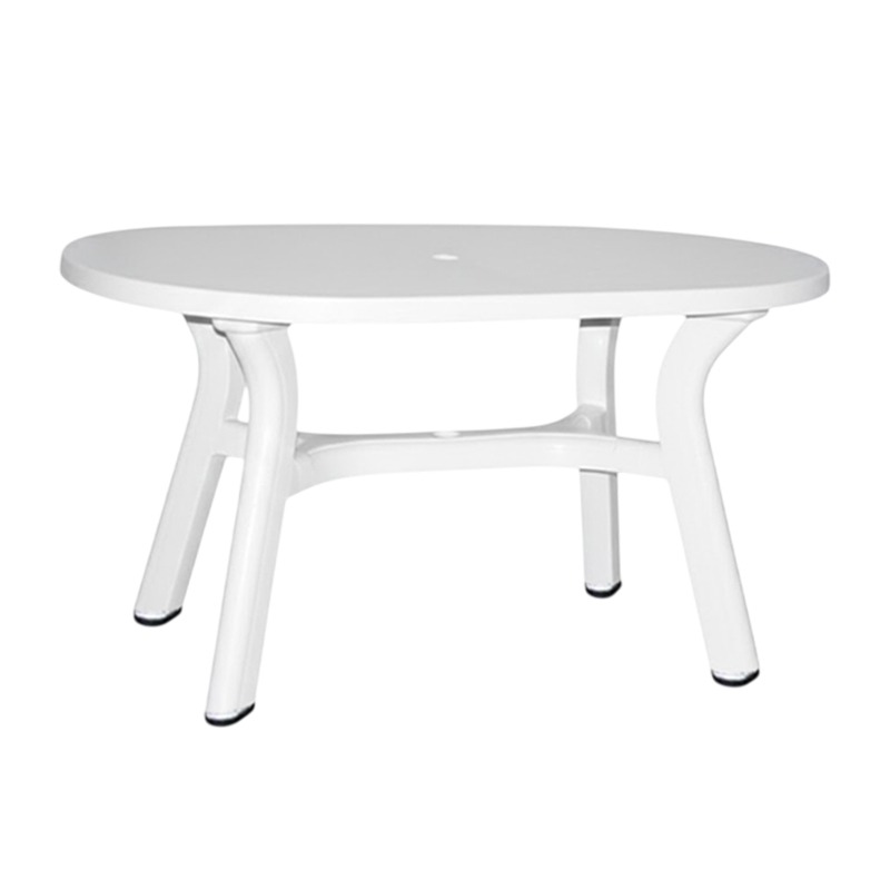 Pack Table et 6 Chaises en Plastique - Blanc - Image 2