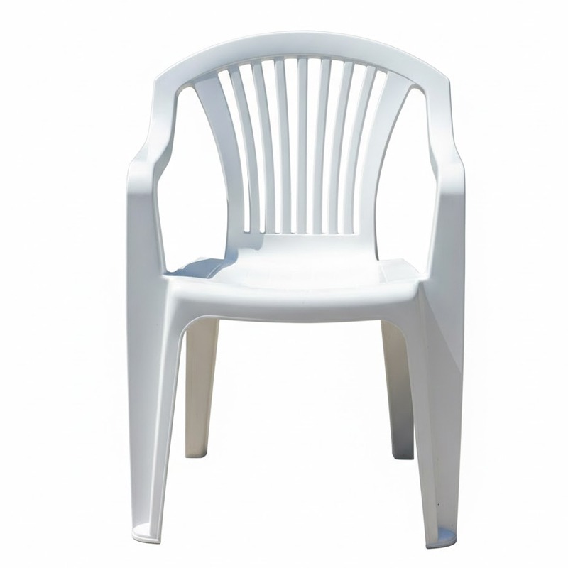Pack Table Zahra et 6 Chaises Floria en Plastique - Blanc - Image 3