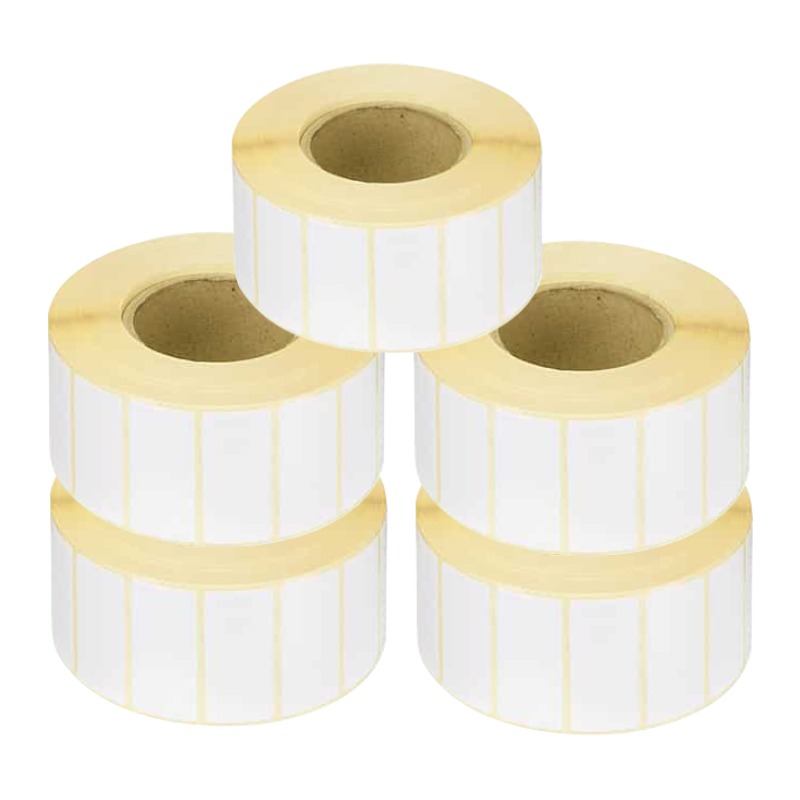 Pack de 5 Rouleaux d'Étiquette Thermique 58 x43 mm - 1000 Étiquettes