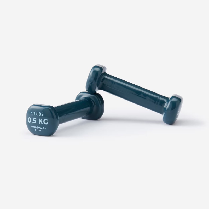 Paire D'haltères DOMYOSS Fitness 2*0.5kg - Bleu Marine  - Image 2