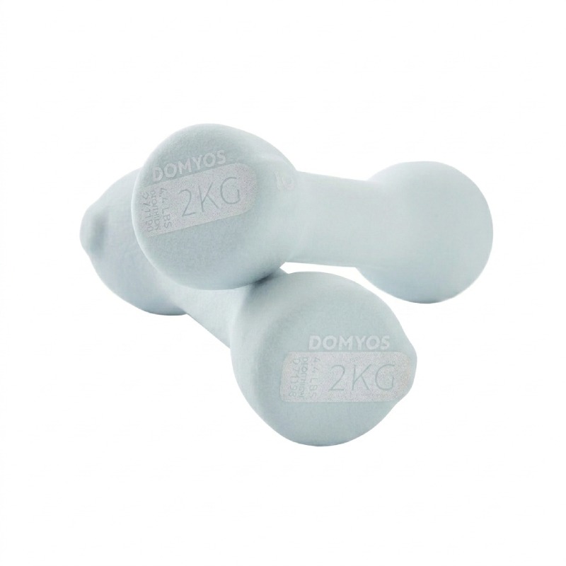 Paire D'haltères DOMYOSS Fitness 2*2 kg - Bleu clair 