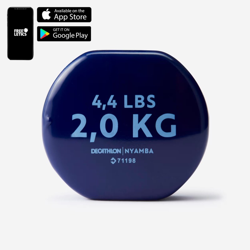 Paire D'haltères DOMYOSS Fitness 2*2kg - Bleu   - Image 3