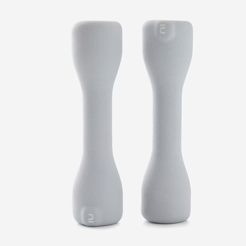 Paire D'haltères DOMYOSS Fitness 2*3 Kg - Gris - Image 4