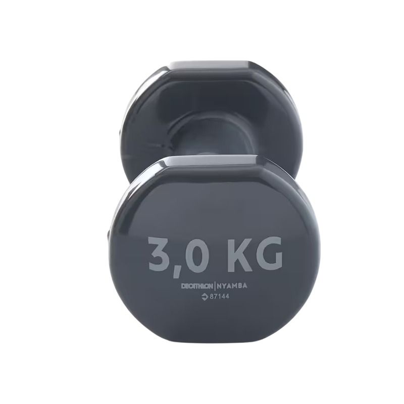 Paire D'haltères DOMYOSS Fitness 2*3 kg - Gris - Image 3