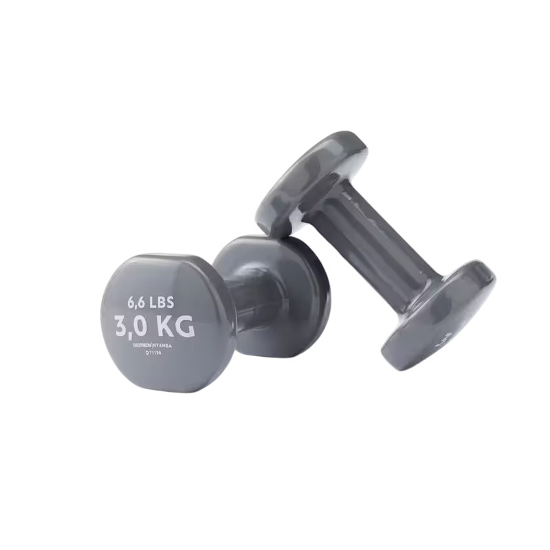 Paire D'haltères DOMYOSS Fitness 2*3 kg - Gris