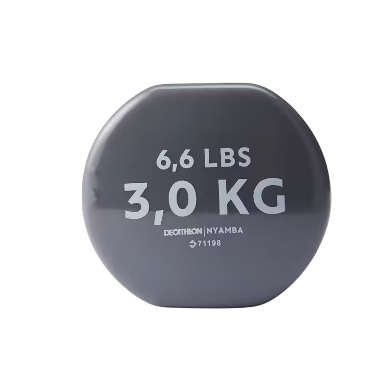 Paire D'haltères DOMYOSS Fitness 2*3 kg - Gris - Image 6
