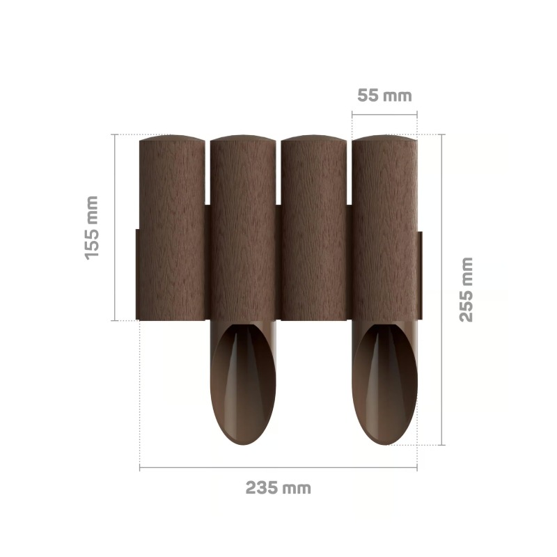 Palissade De Jardin CELLFAST 0.24X2.1M - Marron - Image 2
