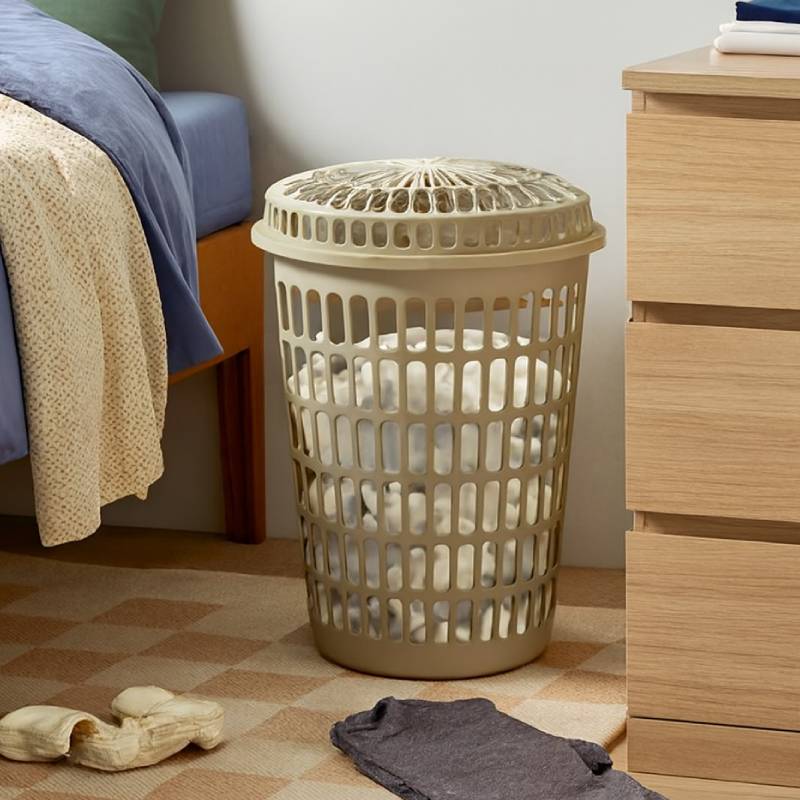 Panier à Linge Plastique Avec Couvercle - Grege - Image 2