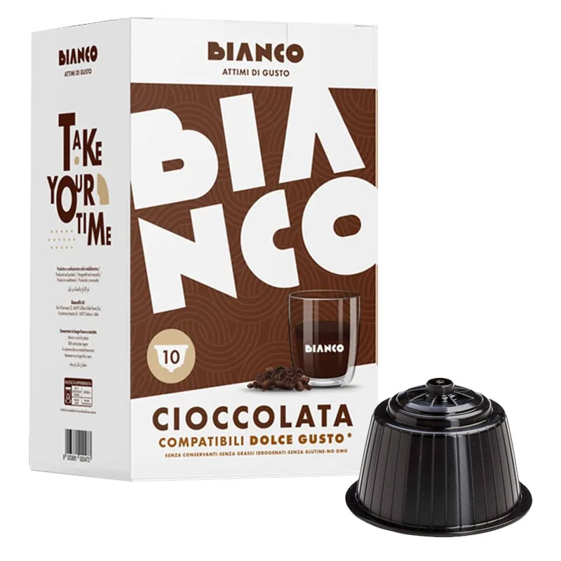 Paquet De 10 Capsules BIANCO CIOCCOLATA Compatible DOLCE GUSTO