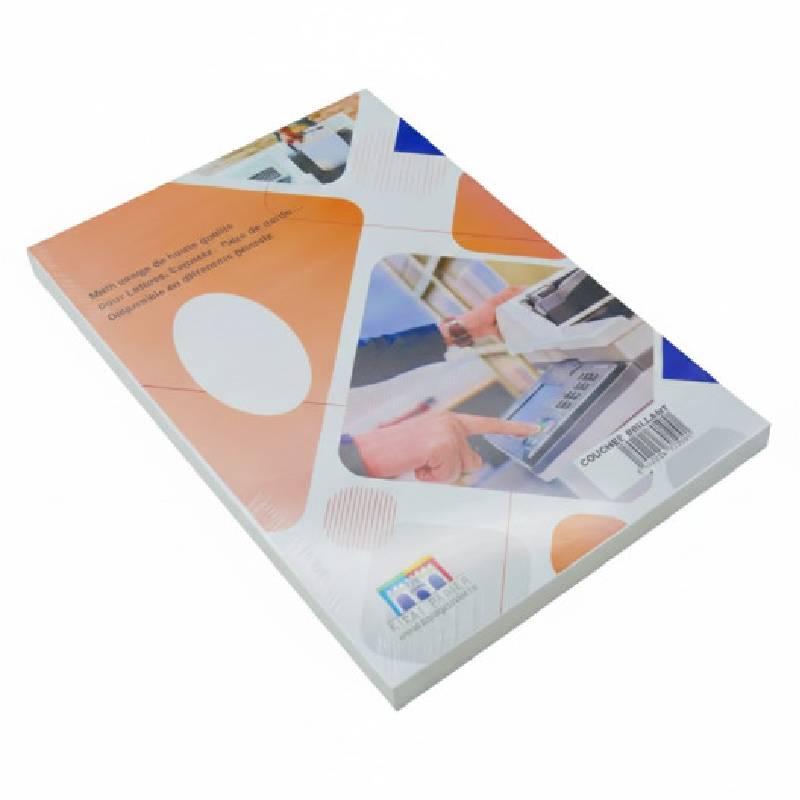  Paquet de 100 Feuilles RIBAT Couché Brillant A4 350G