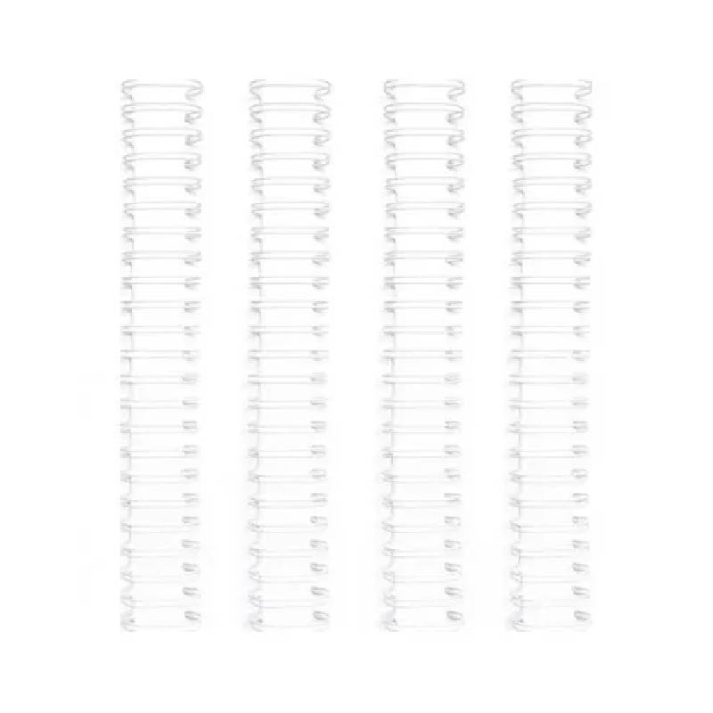 Paquet de 100 Spirales Métalliques 3.1 14.3 34 Loops - Blanc (311434)