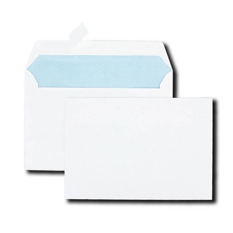 Paquet De 500 Enveloppes Blanches LA COURONNE 80 gr 12 x17.6 cm - Blanc