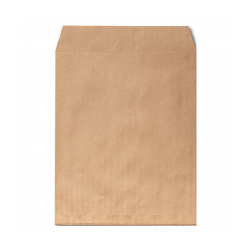 Paquet de 500 Pochettes PIGNA kraft 250 x 350 mm Strip 90gr