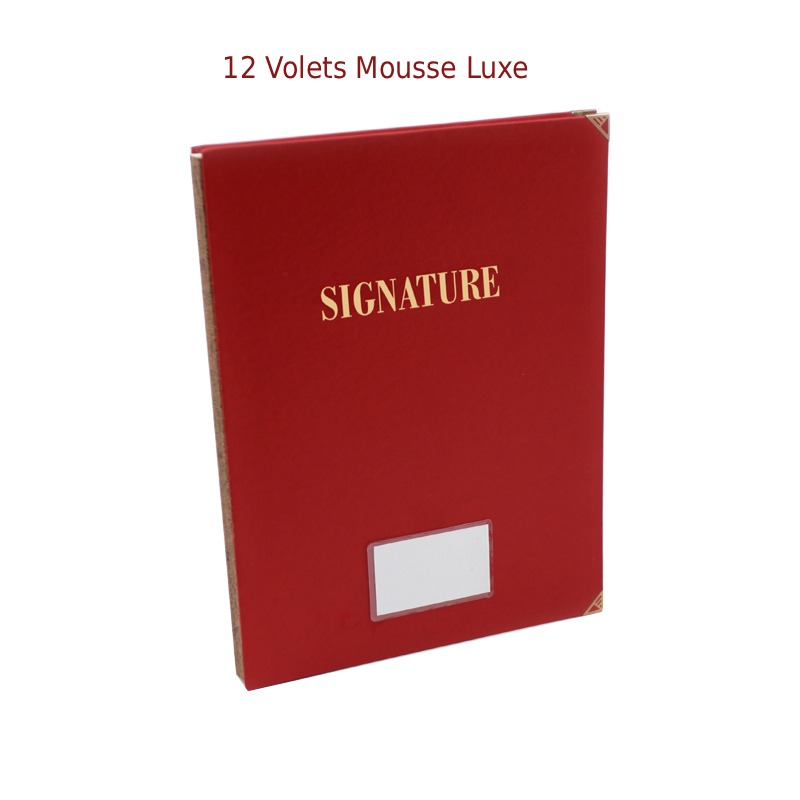 Parapheur De Signature RIBAT De 12 Volets Mousse Luxe