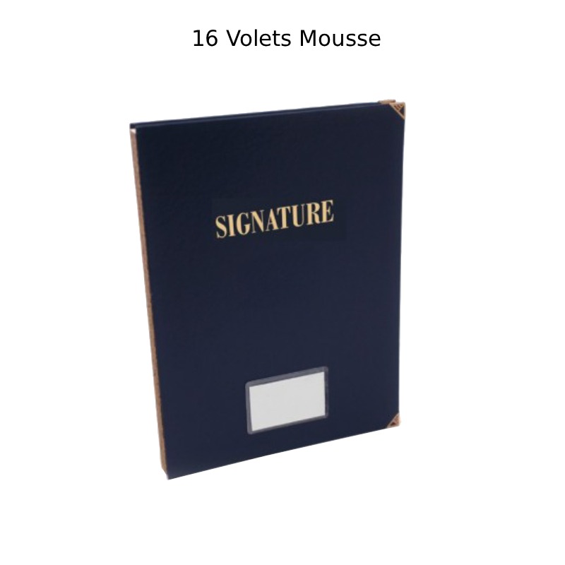 Parapheur De Signature RIBAT De 16 Volets Mousse 