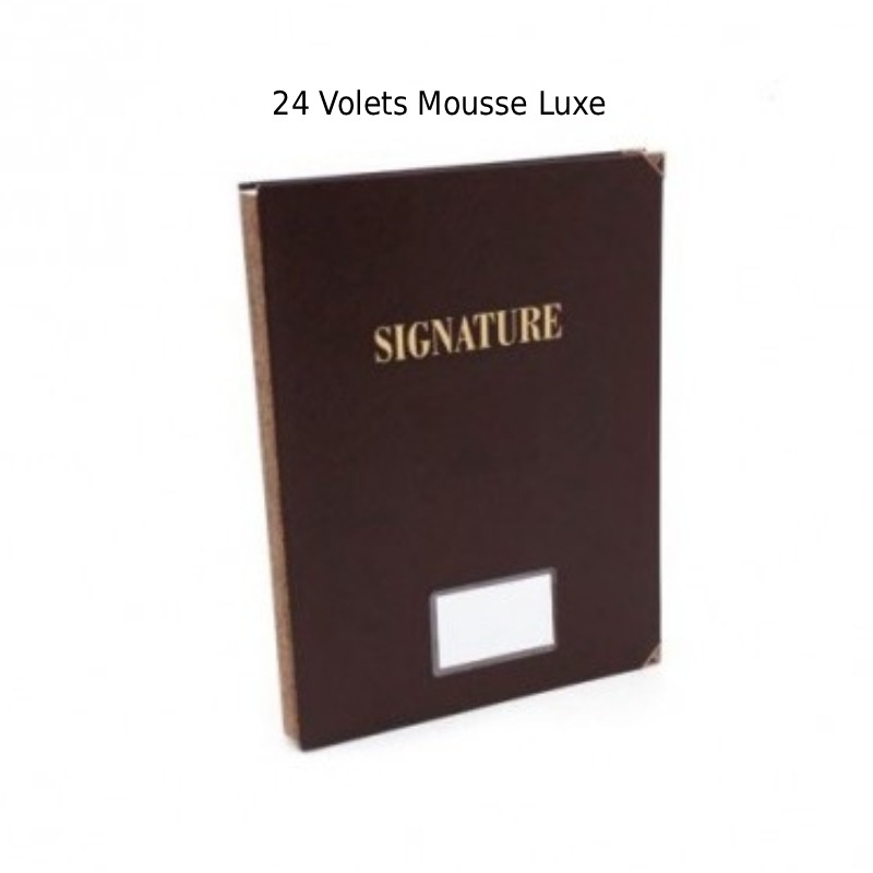 Parapheur De Signature RIBAT De 24 Volets Mousse Luxe 