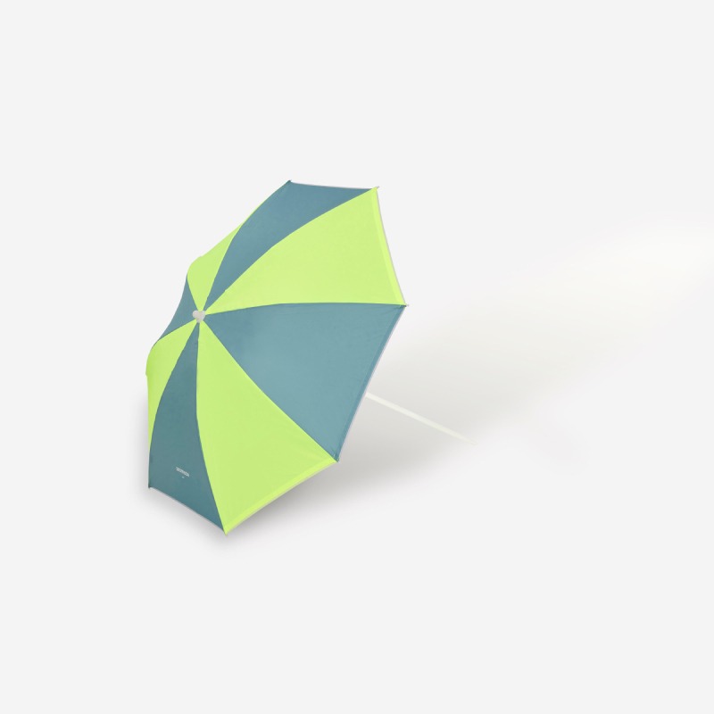 Parasol de Plage DECATHLON 2 Places UPF 50+ PARUV Windstop - bleu jaune - Image 4