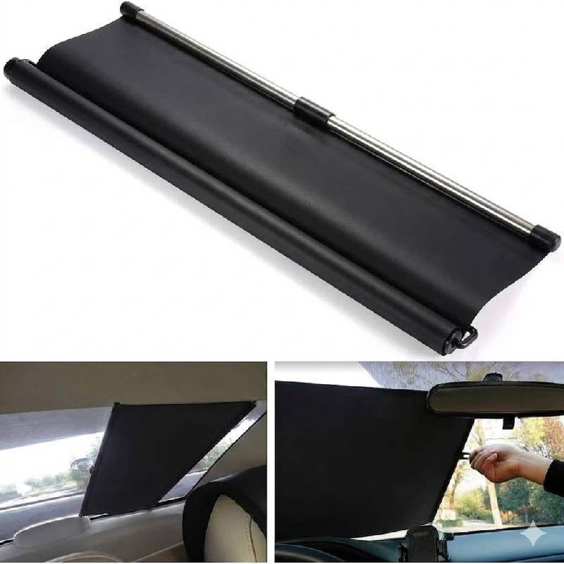 Pare-Soleil Extensible Perforé pour Voiture avec Ventouses - Image 2