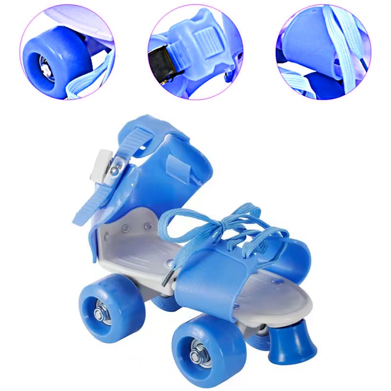 Patins à Roulettes Réglables Pour Enfant - Bleu - Image 2