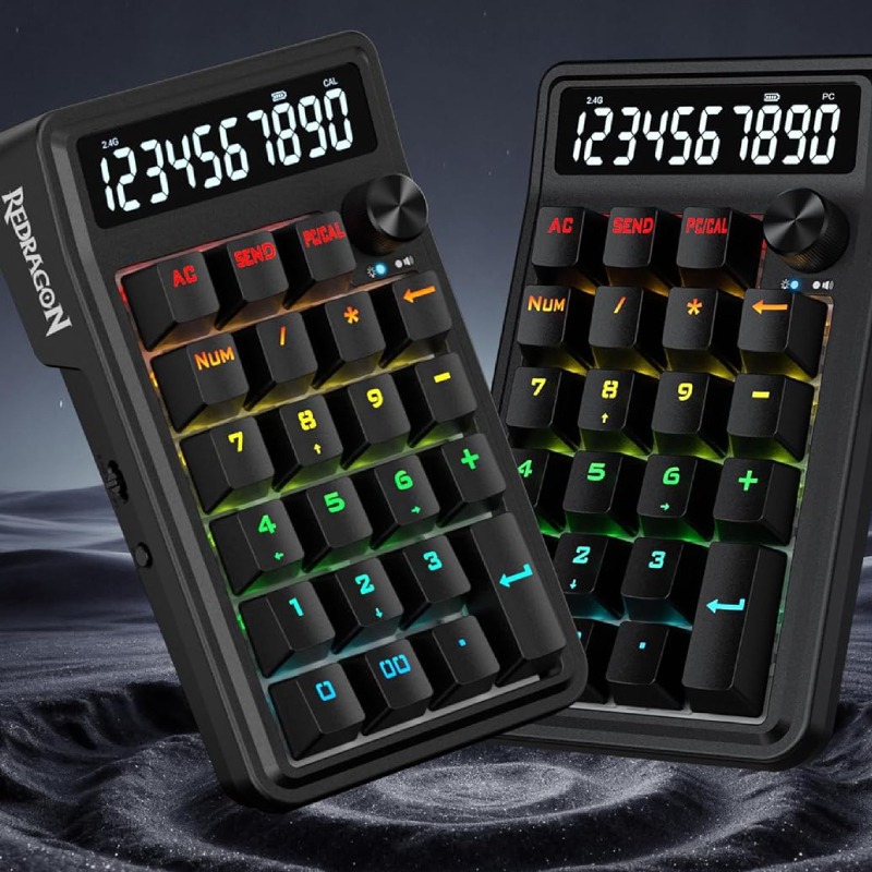 Pavé Numérique Sans Fil REDRAGON K733 - Noir - Image 4