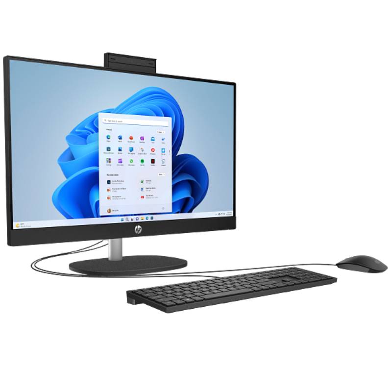 PC de Bureau All In One HP 24-cr0057nk AMD Ryzen 5 8Go 512Go SSD - Noir - Image 2