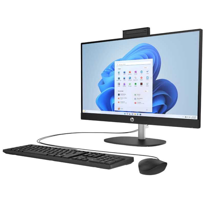 PC de Bureau All In One HP 24-cr0057nk AMD Ryzen 5 8Go 512Go SSD - Noir - Image 4