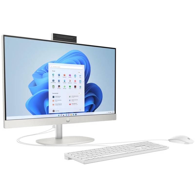 PC de Bureau All In One HP AI 24-cr2023nk Ultra 5 225U 8Go 512Go SSD - Blanc - Image 2