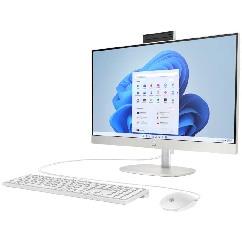 PC de Bureau All In One HP AI 24-cr2023nk Ultra 5 225U 8Go 512Go SSD - Blanc - Image 3