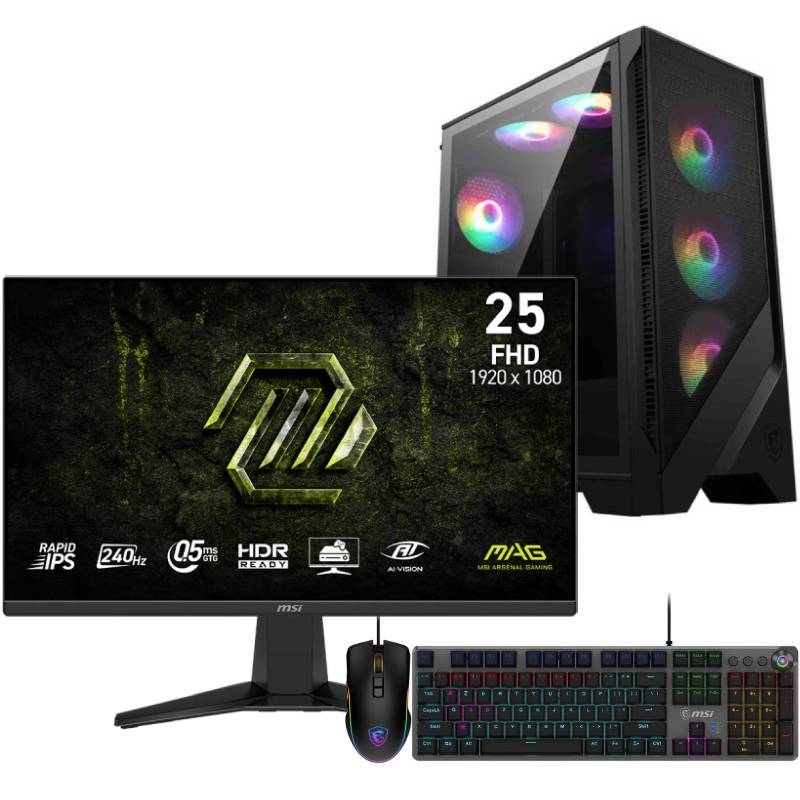 Pc de Bureau Gamer MYTEK AMD RYZEN 5 32G RTX5060 8Go