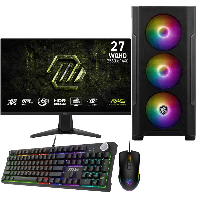 Pc de Bureau Gamer MYTEK i7 12è Gén 16G RTX 5060 Ti 16G