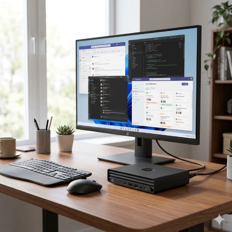 Pc De Bureau HP Pro Mini 260 G9 i3 13è Gén 8Go 256Go SSD - Noir - Image 4