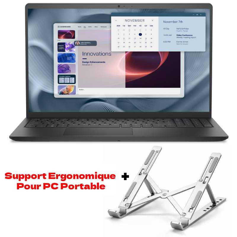 PC Portable DELL Pro 15 Essential Intel Core 3 100U 16Go 512Go SSD - Noir, Photo boutique MyTek chez MyTek