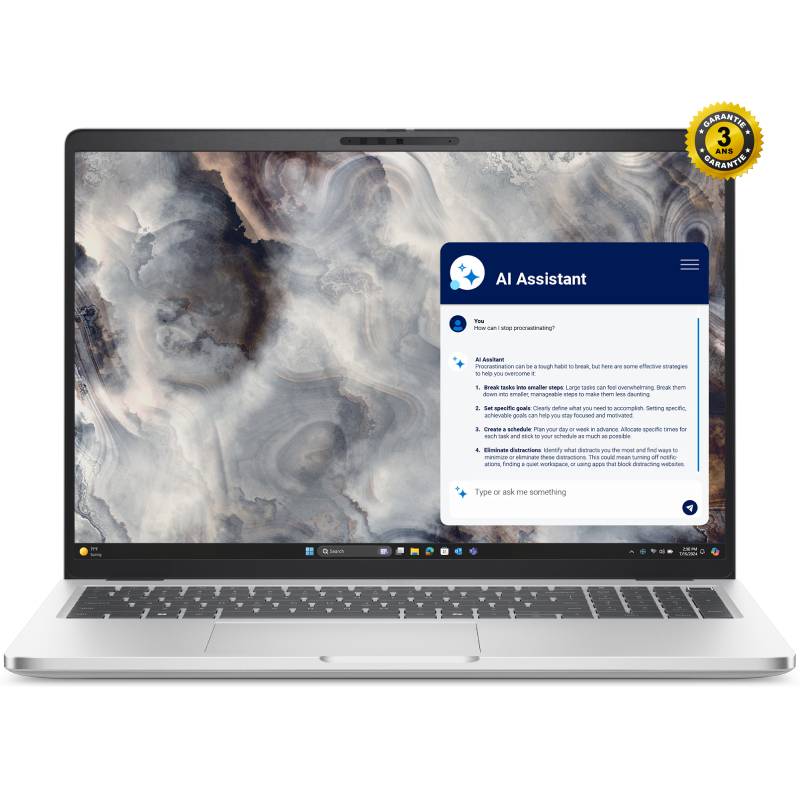 Pc Portable Dell Pro 16 Plus PB16250 Ultra 7 8Go 512Go SSD Windows 11 Pro, Photo boutique MyTek chez MyTek