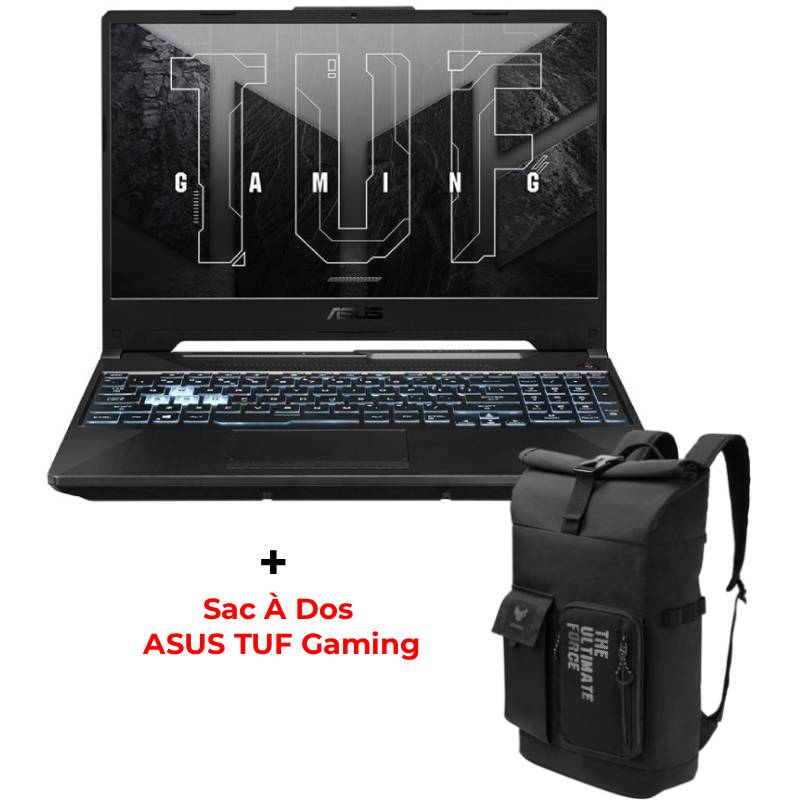 PC Portable ASUS TUF Gaming A15 FA506NCR / Ryzen 7 7435HS / RTX 3050 4G / 32 Go / 512 Go SSD / Windows 11 / Noir, Photo boutique MyTek chez MyTek