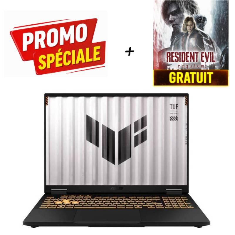 PC Portable Gamer ASUS TUF Gaming F16 i7 14è Gén 16Go RTX 5060