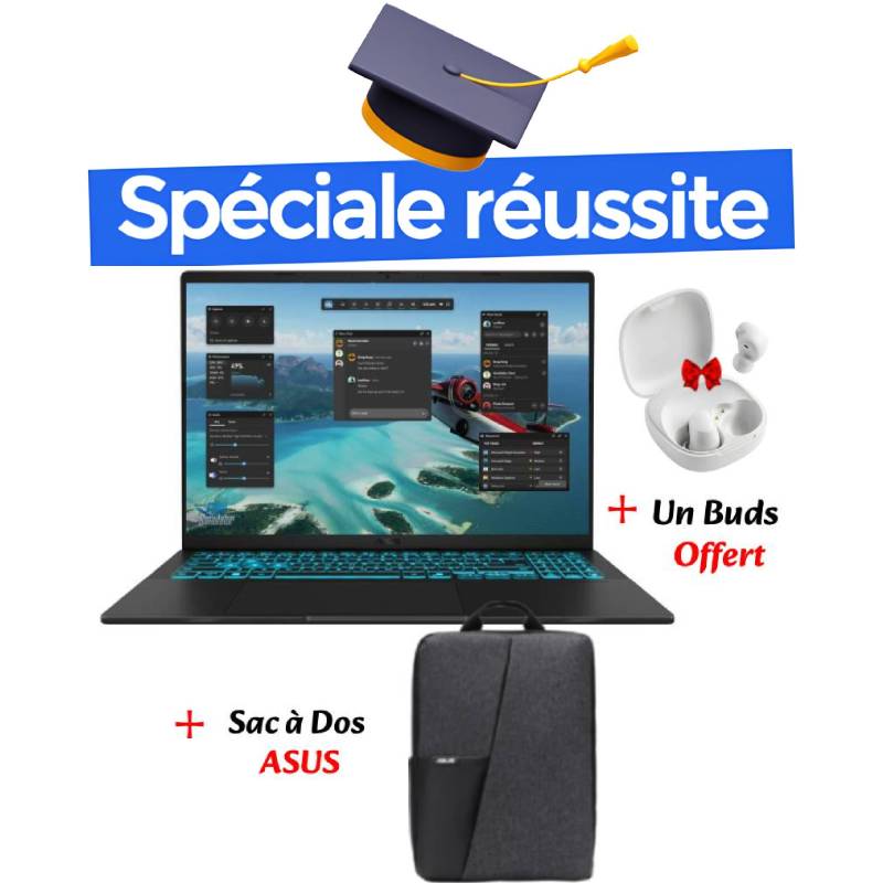 PC Portable Gamer ASUS V16 V3607VJ Intel Core 5 210H 8 Go RTX 3050, Photo boutique MyTek chez MyTek