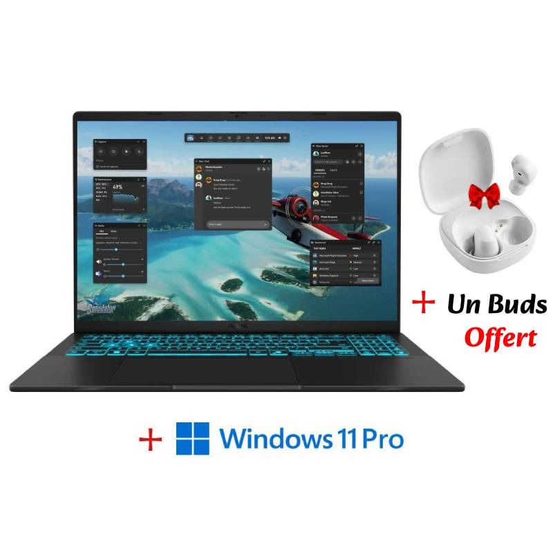 Pc Portable Gamer ASUS V16 V3607VU / Intel Core 5 210H / RTX 4050 6G / 24 Go DDR5 / 512 Go SSD / Noir, Photo boutique MyTek chez MyTek