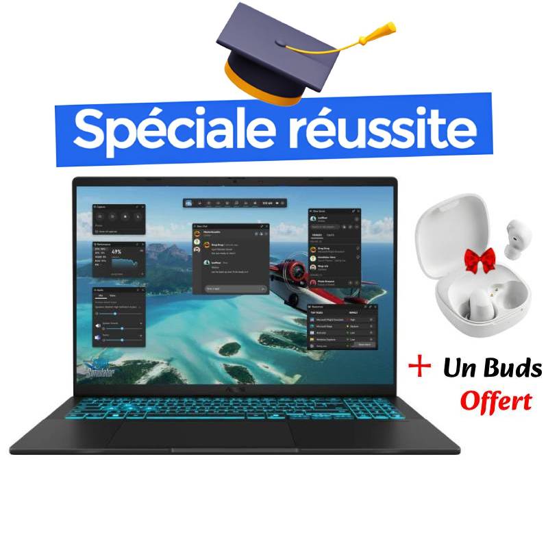 Pc Portable Gamer ASUS V16 V3607VU / Intel Core 7 240H / RTX 4050 6G / 8 Go DDR5 / 512 Go SSD / Noir, Photo boutique MyTek