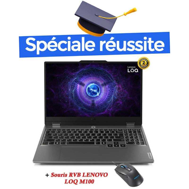 PC Portable Gamer LENOVO LOQ 15IRX9 i7 13ème Gén 16G RTX 4050